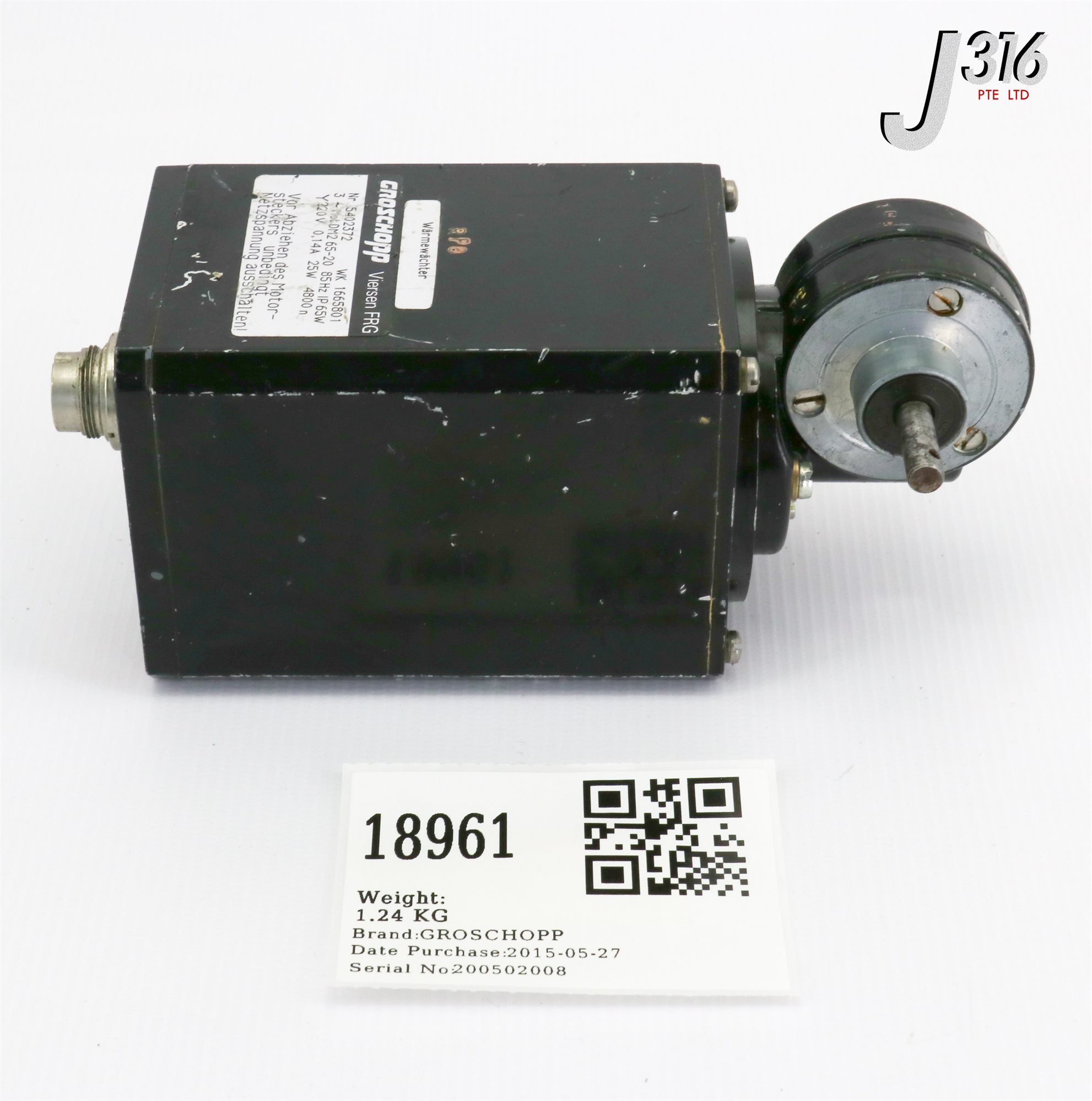 18961 GROSCHOPP SERVO MOTOR, 1665801 DM2 65-20 | eBay